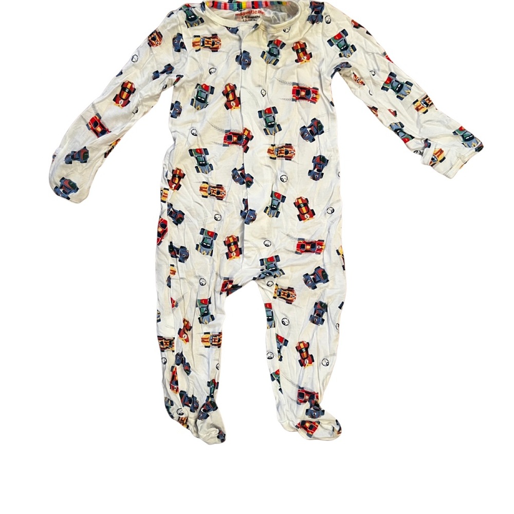 Magnetic Me Race Cars 3-6MO One Piece Footie